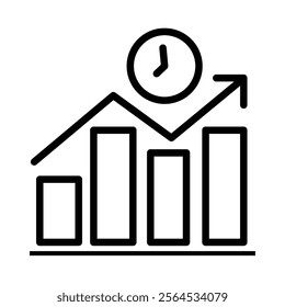 efficiency line icon illustration vector