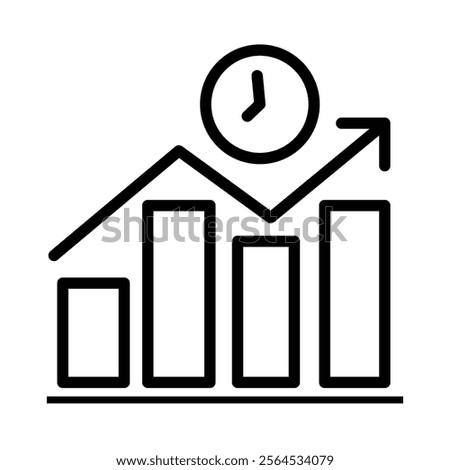 efficiency line icon illustration vector