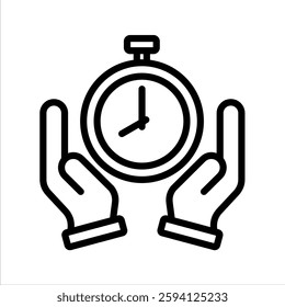 Efficiency Line Vector Illustration On White Background.