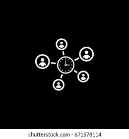 Efficiency Management Icon. Business Concept. Flat Design. Isolated Illustration