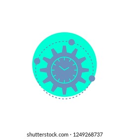 Efficiency, management, processing, productivity, project Glyph Icon.