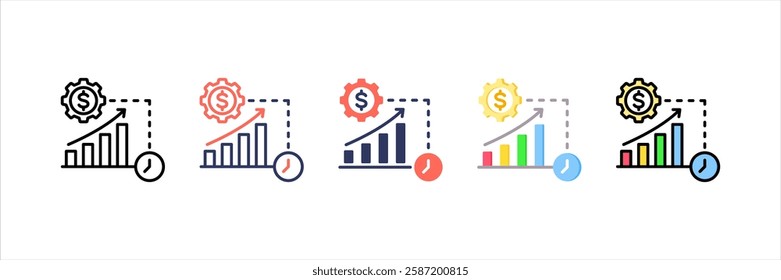 Efficiency Multi Style Icon Set