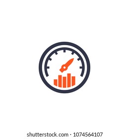 Efficiency, performance icon