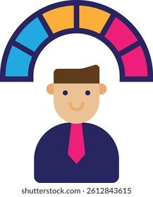 Efficiency Productivity Event Icon Vector Flat Illustration