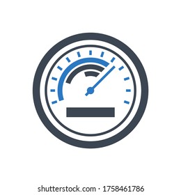Efficiency Related Vector Glyph Icon. Isolated on White Background. Vector Illustration.