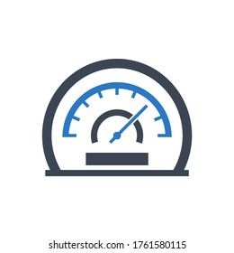 Icono de glifo vector relacionado con la eficiencia. Aislado en fondo blanco. Ilustración vectorial.