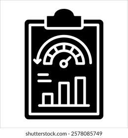 Efficiency Report Icon Element For Design