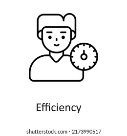 Efficiency vector filled outline Icon Design illustration on White background. EPS 10 File