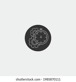 Efficiency vector icon illustration sign