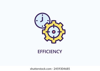 Efficiency Vector Icon Or Logo Illustration