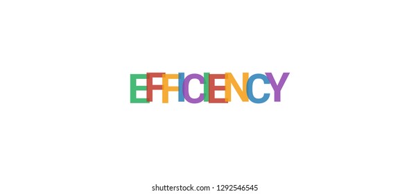 efficiency-word-concept-colorful-efficiency-on-stock-vector-royalty