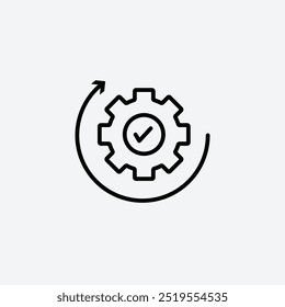 Efficiencyline vector icon. EPS 10