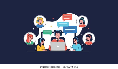 Efficient Business Support Team Provides Help and Solutions Online
