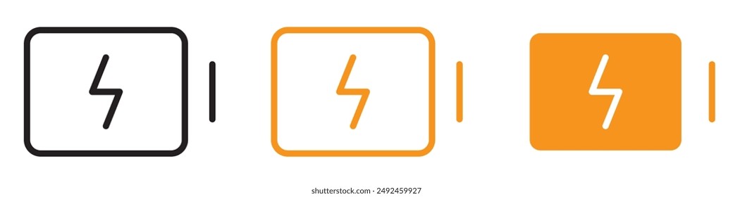 Efficient Charging Battery Icon for Power Management Solutions, Electronic Devices, and Renewable Energy Products