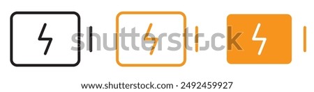 Efficient Charging Battery Icon for Power Management Solutions, Electronic Devices, and Renewable Energy Products
