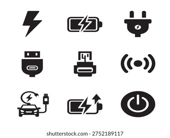 Efficient charging set for beautiful energy replenishment and battery visuals