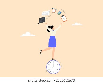 Efficient employees can manage their time or multitask