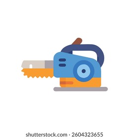 An efficient graphic icon that symbolizes electric saws.