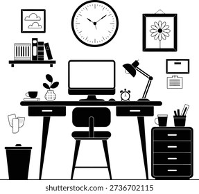 Efficient home office setup for productivity and inspiration