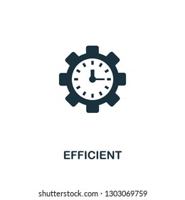 Efficient icon. Premium style design, pixel perfect efficient icon for web design, apps, software, printing usage.