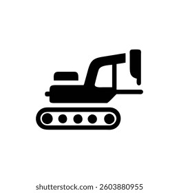 An efficient icon representing excavator tracks for various tasks.