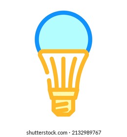 efficient light bulb color icon vector. efficient light bulb sign. isolated symbol illustration