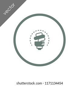 efficient light bulb icon
