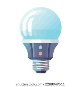 La bombilla eléctrica eficiente brilla de forma brillante, desata la innovación y la creatividad aisladas