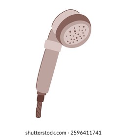 efficient low flow showerhead cartoon. bathroom reduce, environment sustainable, savings green efficient low flow showerhead sign. isolated symbol vector illustration