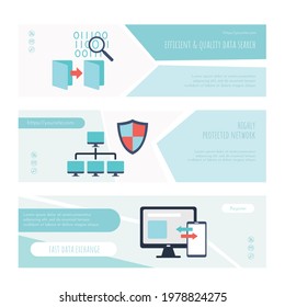 Efficient and quality data search landing page set