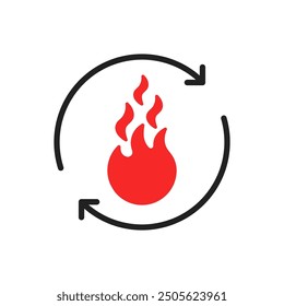 efficient and quick burning of excess calories. fast and easy weight loss for good healthy and quality life. flat line style logotype element for simple graphic design or medical website