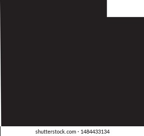 Effingham County map in state of illinois