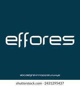 effores, bold condensed font for poster and head line