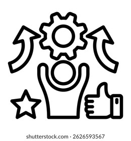 Elemento Ícone De Esforço Para Design