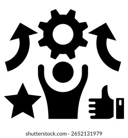 Elemento Ícone De Esforço Para Design