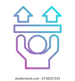 Elemento de icono de esfuerzo para diseño