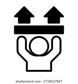 Elemento de icono de esfuerzo para diseño