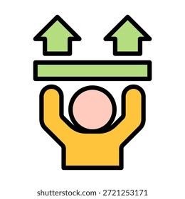 Elemento de icono de esfuerzo para diseño
