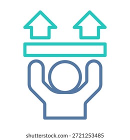 Elemento de icono de esfuerzo para diseño
