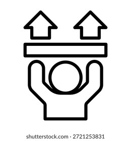 Elemento de icono de esfuerzo para diseño