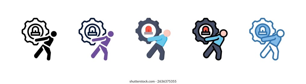 Effort Icon Element For Design And Vector
