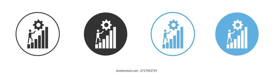 Ícone Esforço. Modelo de design de ícone gráfico