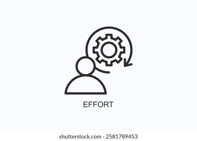 Effort Icon Or Logo Isolated Illustration