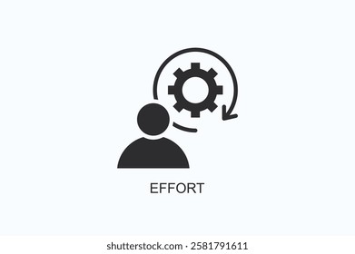 Effort Icon Or Logo Isolated Illustration