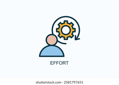 Effort Icon Or Logo Isolated Illustration