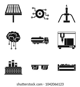 Effort icons set. Simple set of 9 effort vector icons for web isolated on white background