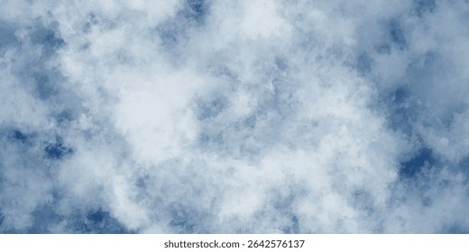 A beleza sem esforço de nuvens dispersas flutuando livremente através de uma extensão luminosa de azul

