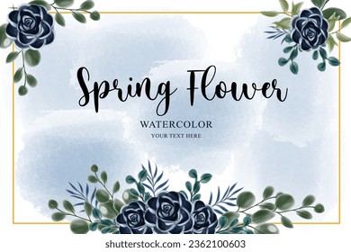 Effortless Blue Spring Flower Graphics Beautiful Background