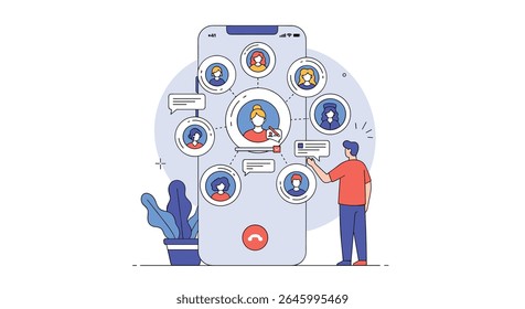 Soluções de comunicação sem esforço conectando pessoas e ideias
