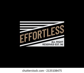 effortless and line background vector design